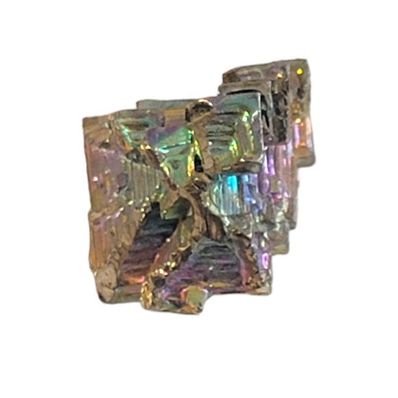 Square Bismuth Crystal DIY Homemade Jewlrey Pendant Sized Necklace Piece - Picture 7 of 10